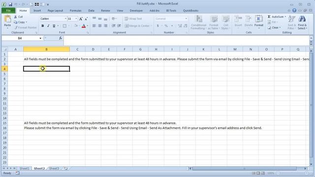 Creating a Text Block in Excel using Fill Justify смотреть онлайн