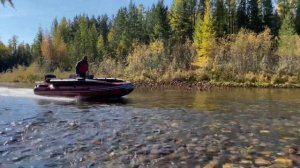 Мелкоходность Лодки SibRiver GT 520 под мотором Mercury 40 JET (2)