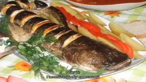 Сом в духовке запеченный