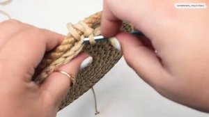 ПЛОТНЫЕ КОРЗИНЫ КРЮЧКОМ ИЗ ШНУРА И ДЖУТА