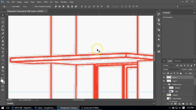 Chaning a lines color and line thickness in Photoshop