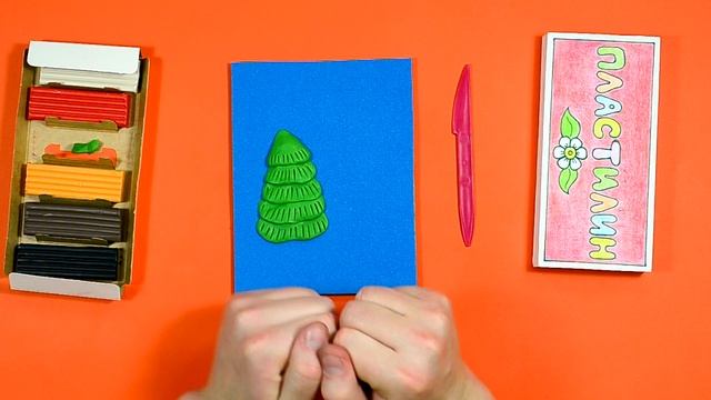 Как сделать классную новогоднюю открытку из пластилина?⛄Кролик Сеня пишет поздравление?Сеня ШОУ