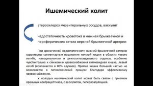 Хронический колит. Часть 1. Соловьева А.В.