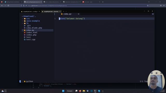 ASTRONVIM TUTORIAL #03 INSTALL PLUGIN TAMBAHAN, CODE RUNNER, MARKDOWN PREVIEW