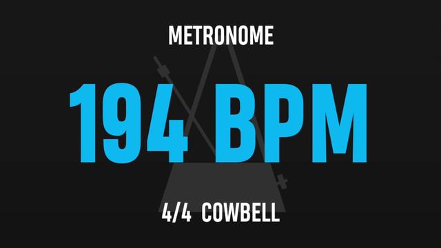 194 BPM 4/4 - Best Metronome (Cowbell) смотреть онлайн