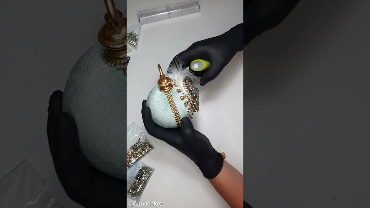 МК елочный шар. Учу изготавливать новогодние игрушки.