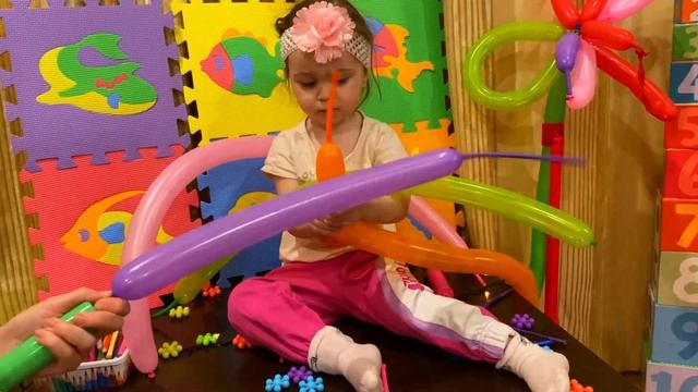 Фигурки из шариков надуваем шарики игры для детей смотреть онлайн