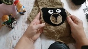 №178 Детский шарф на мальчика спицами с аппликацией . Как вязала. #детскийшарфспицами #вязание