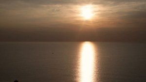 Лечебные звуки моря на рассвете, шум прибоя, восход солнца, шум волн, релакс