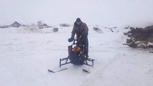 Самодельный снегоход