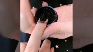 Black Glitter Nails Design Tutorial---BORN PRETTY