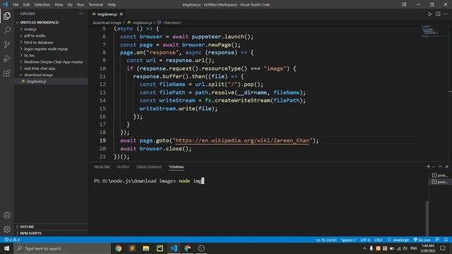 Download All Images From URL Using Node Js | Puppeteer node js смотреть онлайн