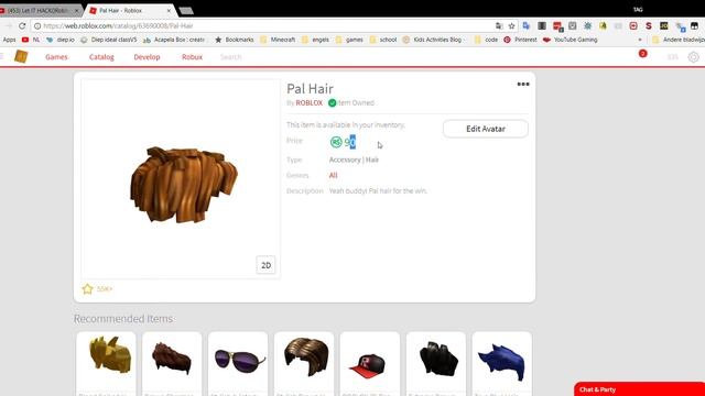 ROBLOX Pal hair update!?!?!?! смотреть онлайн