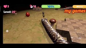 Nova snake 3d gameplay walkthrough level (21:30) part 3 (Android,ios)