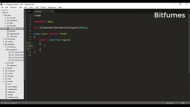 11 LaravelTutorial Eloquent Many to Many Polymorphic Relationship Bitfumes
