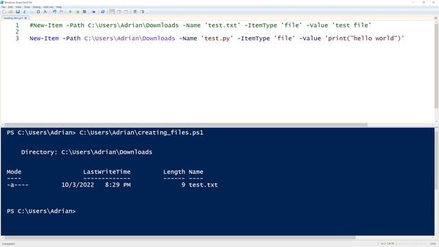 PowerShell! Creating Files смотреть онлайн