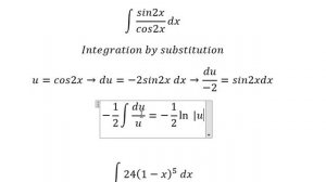 Integral ∫ cos2x/(1-sin2x) - √(1-x)  dx - sin2x/cos2x dx - 24(1-x)^5  dx - cos(2-x/3)- 5x/(x^2-25)