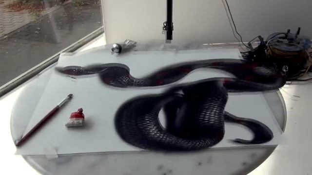 3D Рисунок Змеи! Реалистичные 3D-картины оптические иллюзии! смотреть онлайн
