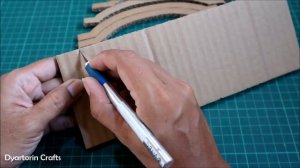 How to make a cardboard curved bridge #5