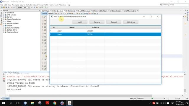 Banking system using JavaFX смотреть онлайн