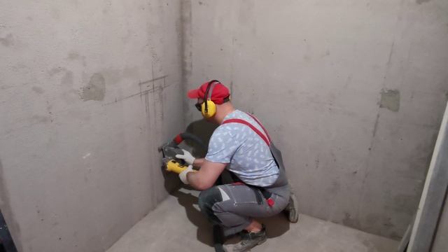 Штробление без пыли.