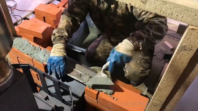 Портал для банной печи.Каркасная баня.Монтаж портала банной печи своими руками