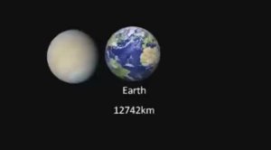 Сравнение размеров Земли и звезд