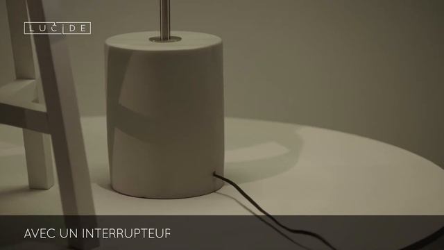 Трехрожковый тканевый торшер на бетонном основании 34732/03/41 ARJAN Lucide