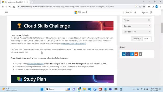 Regístrate en GitHub Universe Cloud Skills Challenge y comienza a aprender Git y GitHub смотреть онлайн