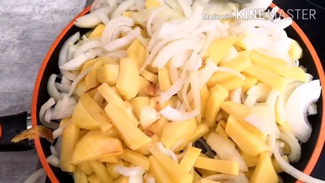 Жареная картошка! Мой вариант! Вкусно !