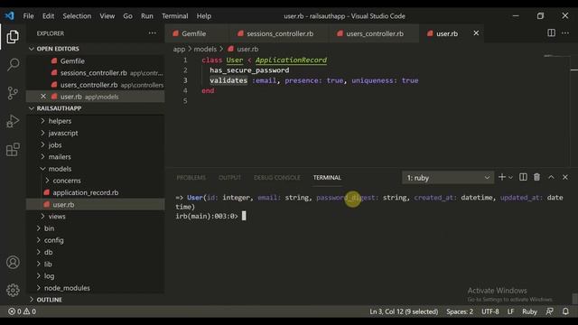Building Authentication From Scratch with Rails 1 - Getting Started With rails Authentication App
