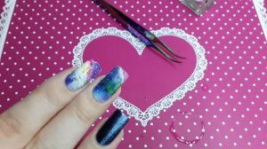 Быстрый маникюр со слайдерами и стемпингом на обычном лаке