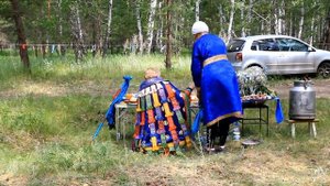 Шаманский обряд Елены Ведары - Поклонение Хозяину воды Лусууд Хану.