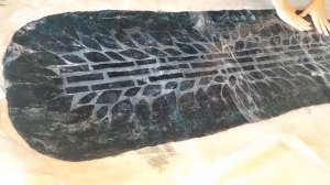 Валяние шарфа с декором из префельта