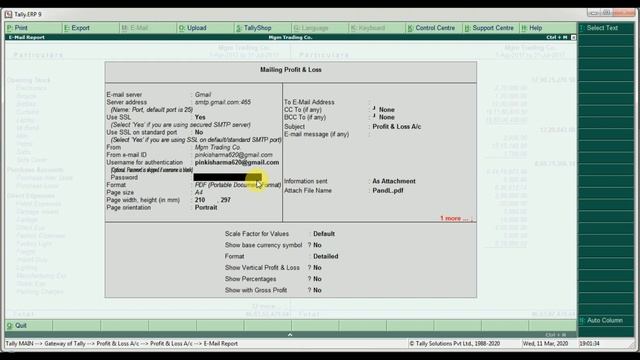 How to Send Email in Tally | How to Solve Authentication Failed Error in Tally | Tally Online Class смотреть онлайн