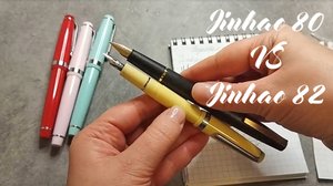Обзор Jinhao 80 (перо F 0,3-0,4 мм) и Jinhao 82 (перо F 0,4-0,5 мм). Китай. Новинки.