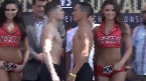 ((Prince or Rooster)) Carlos Cuadras vs Gallo Estrada WEIGH IN & FACEOFF  EsNews Boxing