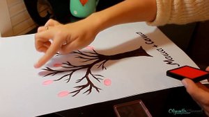 DIY Дерево пожеланий своими руками ♥ На свадьбу ♥ На детский день рождения ♥ Шаблон дерева