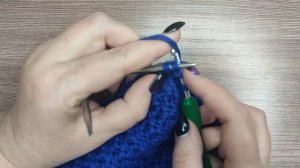 Детская шапочка с подкладом и двойными ушками спицами!