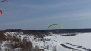 Полеты на параплане в Томске 2017 03 11