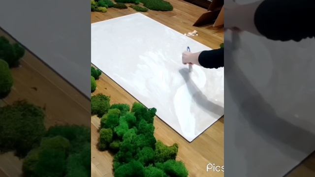 Панно из стабилизированного мха с эпоксидкой ?? #панно#фитокартины#мох#moss#decor#