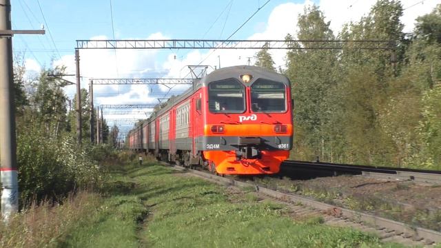"Последний рейс" Электропоезд ЭД4М-0361 с приветливой бригадой смотреть онлайн