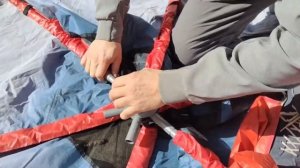 Сборка шатра Canadian Camper Summer house с алюминиевым каркасом