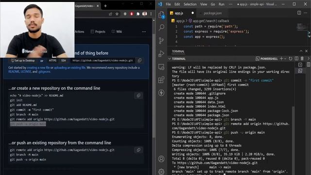 How to Deploy NodeJS App to Heroku 2022? | Host Node App On Heroku Using GitHub (हिंदी में ) смотреть онлайн