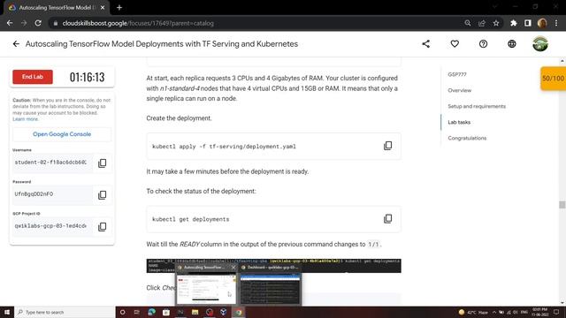 Autoscaling TensorFlow Model Deployments with TF Serving and Kubernetes || [GSP777] || Solution смотреть онлайн