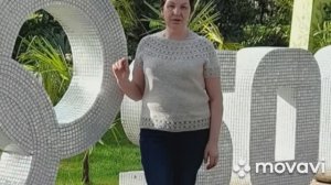 Вязание.Летняя кофточка на круглой кокетке,как вязала.