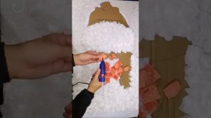 Salfetkadan Qar Adamın hazırlanması ⛄❄️ Снеговик из салфеток ⛄❄️