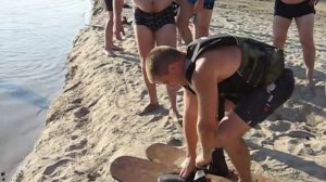 прыжки на водных лыжах! очень смешно!