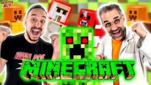 ПАПА РОБ И ДОКТОР ЗЛЮ В LEGO MINECRAFT! АВАНПОСПТ РАЗБОЙНИКОВ, ГОЛЕМ И ГРИБНАЯ КОРОВА ЛЕГО МАЙНКРАФТ