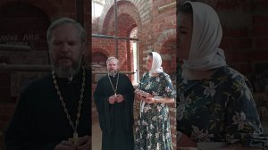 В строящемся храме св. Владимира в д. Нагорное